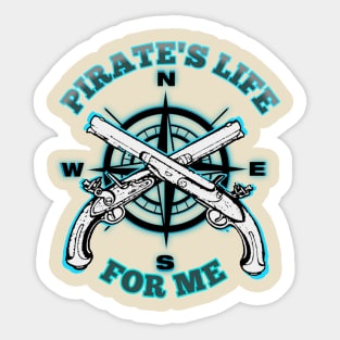 Pirate t-shirt designs Sticker